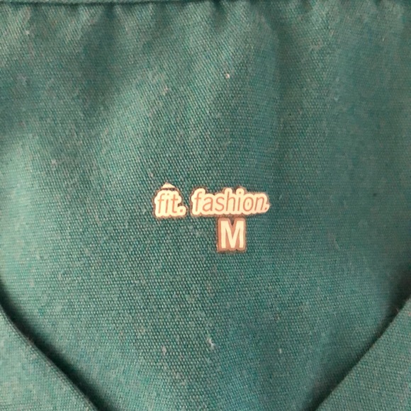 Basic Blue Scrub Short Sleeve Top - Picture 10 of 11